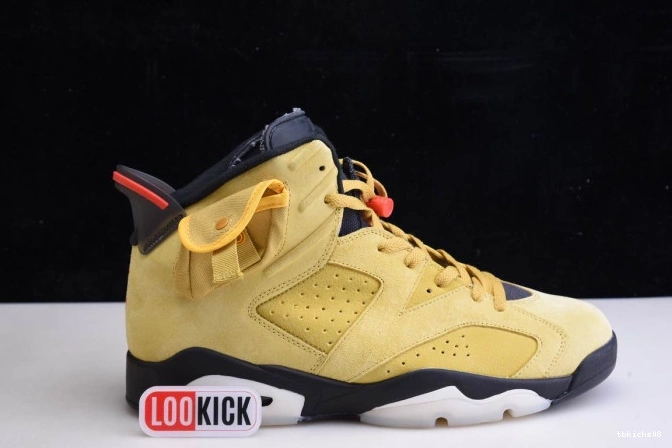 Rep TBkick 6 X SCOTT AIR YELLOW CN1084-300 JORDAN TRAVIS 0630